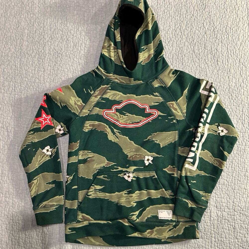 Air Jordan Vintage Lichen Green Print Hoodie - Boys Size Large